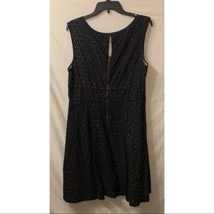 Loft Black lace sleeveless dress